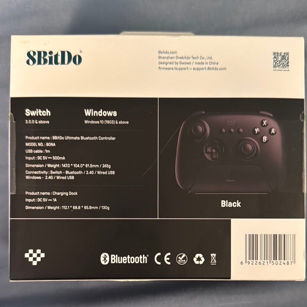 8BitDo Ultimate Bluetooth Controller - Black - Picture 2 of 2
